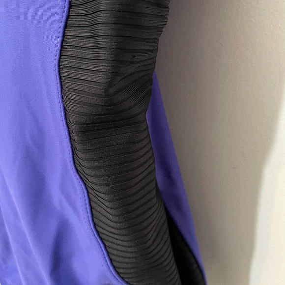 Speedo Endurance Purple Black Racerback One piece Swimsuit built in bra size 8 - Picture 3 of 7